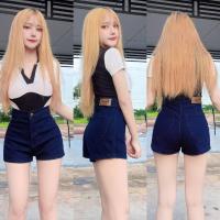 ราคา กางเกงยีนส์ขาสั้นเอวสูงผ้ายืดงานป้ายDADAดีเทลแบบสกินนี่ทรงเป๊ะใส่สวย (16538239007)