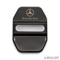 ราคา Juwe 4 ชิ้นสแตนเลสล็อคประตูรถปกคลุมสำหรับ Mercedes Benz AMG Benz C Class E Class S Class GLA Classตกแต่งปกป้องปกสติ๊กเกอร์อุปกรณ์แต่งรถ (13114802697)