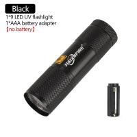 ราคา Haixnfire ไฟฉาย UV 9ดวงหลอดไฟ LED ไฟฉายหลอดยูวีหลอดไฟแบบตรวจจับ Catom กันการปลอมแปลงประเมินราคาไฟฉาย395nm (17182486801)