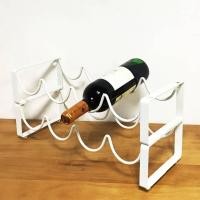 ราคา ที่วางขวดไวน์ ชั้นวางไวน์ วางได้4ขวด เคาน์เตอร์บาร์ Red wine storage rack ชั้นเก็บไวน์ มีพร้อมส่ง (19509254178)