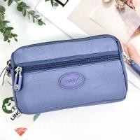 ราคา กระเป๋าผ้า 4 ซิบ ผ้าร่มกันน้ำ มีสายยาวสะพายข้าง ใส่โทรศัพท์ได้ 4 ซิบกันน้ำ (12415083525)