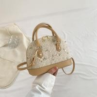 ราคา BG74 กระเป๋าสะพายข้าง กระเป๋าสานมีซิป มีซับใน สายสะพายปรับระดับได้ อะไหล่ทอง (21786226603)