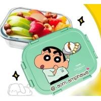 ราคา พร้อมส่ง กล่องแก้วใส่อาหารชินจัง CRAYON ShinChan พรีเมี่ยม 7 11 ลิขสิทธิ์แท้ (21834068331)