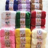 ราคา ไหมพรมเส้นใหญ่ S C ห่อใหญ่ 5 กลุ่ม 40 กรัม 3 ply ไหมถัก ไหมพรม ถักกระเป๋า งานฝีมือDIY หมวก เสื้อกันหนาว งานฝีมือนักเรียน (21041584938)