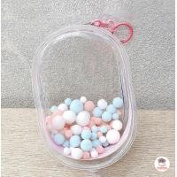 ราคา กระเป๋าใส่ลาบูบู้ หนาพิเศษ Labubu Macaron Art Toys Bag กระเป๋าใส่ Popmart ซองพลาสติกใส (21835169979)