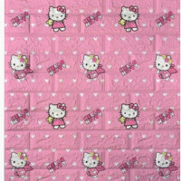 ราคา H B วอลเปเปอร์ติดผนัง 3 มิติ วอลเปเปอร์ สติกเกอร์ ลายโดเรม่อน ลายคิตตี้ วอลเปเปอร์ลายการ์ตูน ลายอิฐ 3 มิติ DIY กันน้ำ (19452443652)