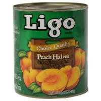 ราคา Ligo Fruite Cocktail Peach Halves Mandarin Orange in light syrup ลิโก้ ผลไม้ในน้ำเชื่อม พีช ส้ม ในน้ำเชื่อม (12498315365)