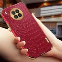 ราคา กรณีโทรศัพท์สำหรับหัวเว่ย Nova 8i เกียรติ50 Lite ปลอกแหวนยึดหรูหราจระเข้หนังแบบ Soft TPU กันกระแทกปกหลัง N8 (15538978469)