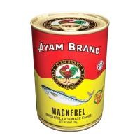 ราคา 1 กระป๋อง อะยัม ปลากระป๋องแมกเคอเรลในซอสมะเขือเทศ 425 กรัม AYAM BRAND MACKEREL IN TOMATO SAUCE (8827988427)