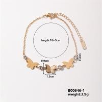 ราคา 1ชิ้นแบบญี่ปุ่นและเกาหลีแฟชั่นประณีตผีเสื้อชุบทองสแตนเลสพร้อมสร้อยข้อมือโซ่โรโลเพชรสังเคราะห์สีขาว (21765301768)