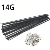 ราคา 12 ชิ้น ซี่ลวดจักรยาน Mountain Road Bike Stainless steel 14G 14K ความยาว 170mm 296mm (4635810688)