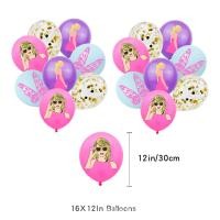 ราคา ren Taylor Swift theme kids birthday party decorations banner cake topper balloons set supplies (21033843483)