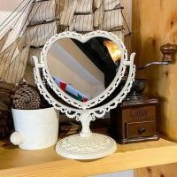 ราคา กระจกแต่งหน้า สไตล์วินเทจ บ้าน ห้องนอน โต๊ะเครื่องแป้งปรับมุมได้ กระจกเจ้าหญิง พร้อมส่ง (21899028110)