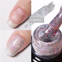 ราคา UR SUGAR Blue Color Rubber Base Gel Nail long Polish Gold Glitter Base Gel Top Coat Soak Off UV LED Gel Nail Art Varnish (19842147822)