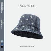 ราคา หมวกบักเก็ต ผ้ายีนส์ ปักเดซี่ มี 3 สี BUCKET (21913125658)