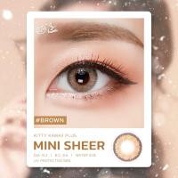 ราคา คอนแทคเลนส์ รุ่น Mini Sheer สีเทา ตาล gray brown มีค่าสายตา 0 00 10 00 (16485338166)