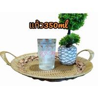 ราคา แก้วน้ำ แก้วใส แก้วกระจกใส แก้วเบียร์ มีลายสวยงาม ความจุ 350 ml หนา แข็งแรง (21471998407)