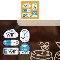 ราคา Sticker สติกเกอร สติ๊กเกอร์กันน้ำ ป้าย FREE WIFI สำหรับติดประตูผนังกระจก รหัส A 0023 (890670378)