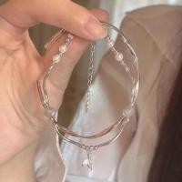 ราคา กำไลข้อมือคริสตัลรูปโบว์หวาน17กม สำหรับผู้หญิงสร้อยข้อมือเครื่องเพชรเครื่องประดับโซ่เงินผีเสื้อไข่มุก (21495834156)