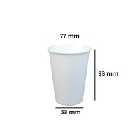 ราคา 50ใบ แก้วกระดาษเย็น 6 5oz 8oz 12oz 16oz 22oz แก้วกาแฟ มีหูจับ ไม่มีหูจับ สีขาว (21890126888)