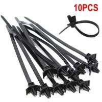 ราคา 10ชิ้น ชิ้น210มิลลิเมตรช่องเครื่องยนต์รถสายชุดสายไฟหัวเข็มขัดคงที่ไนลอนสายผูกเคเบิลคลิปสาย (20719562118)