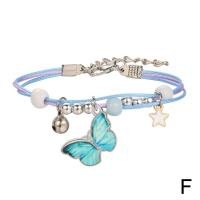 ราคา Small Fresh Butterfly Pendant Bracelet Niche Literary Ceramic Bangle For Women Beads Korean Adjustable Fashion Jewelry Style (21379712858)
