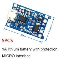 ราคา 5PCS Micro Type c Mini USB 18650 TP4056 Lithium Battery Charger Module Charging Board with Protection Dual Function Li ion 5V 1A (21099650463)
