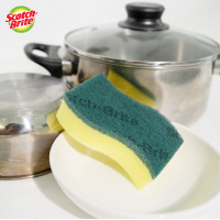 ราคา 3M Scotch Brite สก๊อตช์ ไบรต์ แผ่นใยขัดพร้อมฟองน้ำแอนตี้แบคทีเรีย แพ็ค 2 ชิ้น สีเขียว (21899298733)