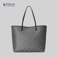ราคา Polo Ralph Lauren Lauren กระเป๋าผู้หญิง Tote Bag Coated Canvas Medium Collins Tote รุ่น WALRBAG0G620164 สีดำ (20825974791)