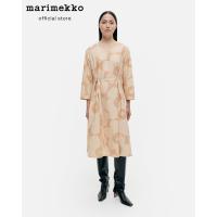 ราคา MARIMEKKO PILASTERI UNIKKO DRESS เดรส ชุดเดรสลายดอกไม้ สีเบจ (20393076835)