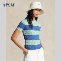 ราคา Polo Ralph Lauren เสื้อกันหนาวผู้หญิง Pullover Striped Cable Knit Cotton Sweater รุ่น WMPOSWENC020780 สีหลากสี (20853829469)