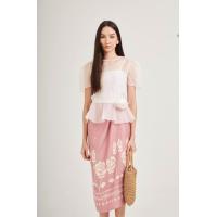 ราคา TuTTi Jayda Silk Organza Top เสื้อผ้าไหมแก้ว แขนจีบรูด พร้อมมีระบายใต้เอว สีขาว สีเหลือง ไม่รวมเข็มขัดดอกกุหลาบ เสื้อผ้าสตรี (21437108184)