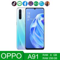 ราคา OPPO A91 แรม8 รอม 256 GB รองรับชาร์จไว 20W Fast Charging หน้าจอHD 6 4 นิ้ว ติดฟิลม์กระจกให้ฟรี (21783758227)