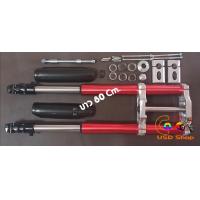 ราคา โช๊คหัวกลับ โช๊คหน้ารถวิบาก Upside Down ยาว 80 ซม สีแดง (11639134923)