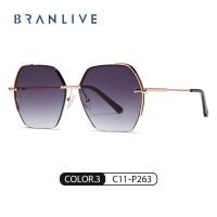 ราคา BRANLIVE DC Lady Octagon Pink Discount Sunglasses แว่นตาสีชมพู (21363664064)