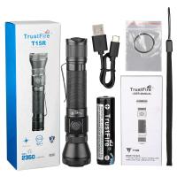 ราคา Trustfire T15R กองทัพบกยุทธวิธีไฟฉาย 2350 lumen ประเภทที่ทรงพลัง c usb rechargeable 18650 ไฟ LED แบบชาร์จไฟได้ (21517465378)