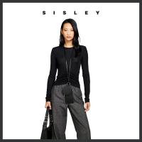 ราคา Sisley T เสื้อเชิ๊ต L S สำหรับผู้หญิง NERO 3MNSLM001 (21282590754)