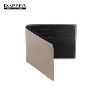 ราคา DAPPER กระเป๋าสตางค์ Two Tone Leather Billfold Wallet สีเทา ดำ (15950954597)