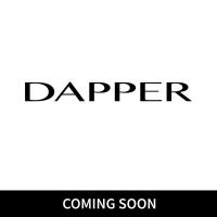ราคา DAPPER เข็มขัดผู้ชาย หนังแท้ Brick Plaque Buckle Leather Belt สีดำ (21887448680)