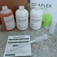 ราคา แบบแบ่งขายแบบ set small Olaplex no1 press option no2 40ml In clear bottle (1383240235)