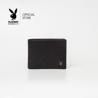 ราคา PLAYBOY กระเป๋าสตางค์ผู้ชายใบสั้น สิขสิทธิ์แท้ ST WA242PBM065 BK ดีไซน์สกรีนโลโก้ สีดำ (10274505731)