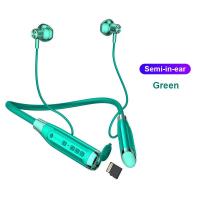 ราคา 100ชั่วโมงเล่นเพลงกีฬาหูฟังคอติด Bluetooth5 0หูฟังไร้สายพร้อมไมโครโฟนกึ่งในหูลดเสียงรบกวนการดูดซึมแม่เหล็ก Binaural 9D สเตอริโอเสียงเบสพิเศษ IPX5เหงื่อหลักฐานกันน้ำ (9147508823)