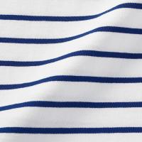 ราคา มูจิ เสื้อยืดลางทางคอกลมแขนสั้น ผู้หญิง MUJI Border Crew Neck Short Sleeve T Shirt (21576710801)