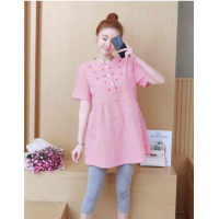 ราคา ชุดคลุมท้อง เสื้อคนท้องใส่ทำงาน แฟชั่นเกาหลี (16636550268)