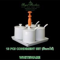 ราคา Royal Porcelain ชุดเครื่องปรุง 4 มีแกนไม้ แถวยาว (21797813966)