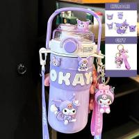 ราคา Sanrio แก้วสแตนเลส Kuromi ขวดน้ําเก็บความเย น่ารัก ของขวัญ (21416929168)