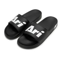 ราคา 2024 New SLIDE SANDALS BLACK WHITE รองเท้าแตะ อาริ SANDALS สีดำ (21858380323)