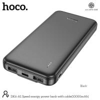 ราคา ใหม่ HOCO รุ่น DK6 A1 แบตสำรอง10000mAh พาวเวอร์แบงค์ Speed energy Powerbank whih cable มีสายชาร์จในตัว พร้อมส่ง (21926838127)