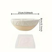 ราคา ตะกร้าใส่แป้งตะกร้าหวาย Baguette ทรงไข่ขนมปังเหลี่ยมประเทศ Banneton Brotform Proofing (21678686123)
