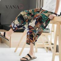 ราคา VANAQ ผ้าฝ้ายสไตล์จีนกัญชากางเกงฮาเร็มฤดูร้อน Capris ผู้ชายหลวมขนาดใหญ่กางเกงขายาวลายโคมไฟสไตล์ประจำชาติกางเกงแนวโน้ม (8926507232)
